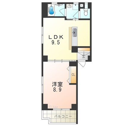 北助松駅 徒歩2分 3階の物件間取画像